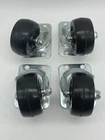 Set Of (4) Shepherd 9477 Medium Duty Rubber Wheel Industrial Caster, 2" New. Price: $15.99.