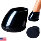 24 Pcs Chair Leg Protectors For Hardwood Floors Round Silicone Cups With Felt Pa New. Price: $47.05.