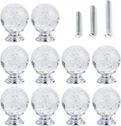 10 Pcs Crystal Cabinet Knobs Round Glass Bubbles Smooth Drawer Clear New. Price: $18.54.