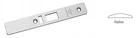 Crl 451220AL Aluminum Radius Faceplate For AR4513 Series Deadlatch Locks New. Price: $23.18.
