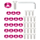 Patikil Finish Countersunk Washer Kit, 40 Set Aluminum Alloy M6, Rose Red New. Price: $16.50.