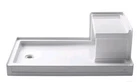 Brand New Kohler 1979-0 Tresham Rectangular Shower Base With Seat. Price: $781.77.