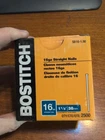 Bostitch 1-1/2 In. 16 Gauge Straight Finish Nail Box Of 2500 New. Price: $19.99.