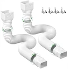 2 Pack Gutter Downspout Extensions Flexible,drain Extender Connec New. Price: $34.99.