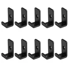 Ottff 10 Pack Mini Black Steel Utility J Hook, Wall Mount Hanging 5/8", New. Price: $14.52.