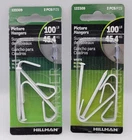 Pks- Pictures Hanger Wall Hook White Finish 100 Lb. Hillman 122309 New. Price: $5.39.