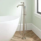 Signature Hardware Napier Freestanding Tub Faucet W/ Hand Shower Brushed Nickel New. Price: $250.00.