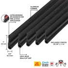 M-d Building 1"X84" Silver Screw-on Top & Sides Door Weatherstripping Kit 5 Pcs New. Price: $38.15.