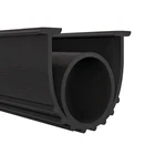 Wellco 10 Ft Black Weatherproof Rubber Seal Strip For Garage Door Open. Price: $24.99.