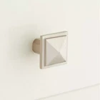 Signature Hardware - Bresnick Solid Brass Cabinet Knob 1" Satin Nickel. Price: $9.00.