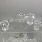 Set Of 9 Glass 3X Cabinet Pulls Drawer Handles 6X Knobs Hardware Vtg Taiwan Read New. Price: $45.00.