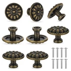 Jjunw 8 Pack Antique Brass Knobs, Vintage Dresser Drawers Bronze New. Price: $14.41.