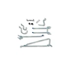 Crawford Zinc Plated Black/silver Steel Peg Hook Assortment Pk 1432A New. Price: $15.99.