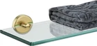 Jqk Bathroom Glass Shelf Gold, Tempered Shower 12 Inch (1 Pack), New. Price: $30.29.