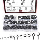 240PCS 12 Sizes Black Zinc Plated Steel Bolts Screw Eyes Assortment Kit New. Price: $22.86.