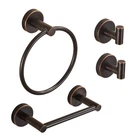 Fairgia Bronze Bathroom Hardware Set, Rubbed Toilet Paper Holder Towe New. Price: $66.25.