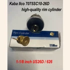Kaba Ilco 7075SC10-26D Commercial Rim Cylinder Lock Single With Key New. Price: $6.90.
