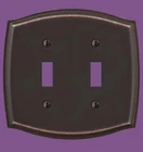 Hampton Bay Vineyard 2 Gang Toggle Switch Wall Plate Aged Bronze Open. Price: $14.00.