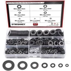 Dywishkey 820PIECES 7 Sizes Black Zinc Plated Steel Flat Washers Assortment K... New. Price: $23.82.