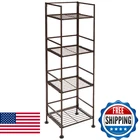 Amazon Basics 4-TIER Iron Towel Shelf Black 11.4"L X 11.8"W 44.5"H New. Price: $75.50.