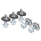 Uxcell #12 3/4" Self Drilling Screws With Rubber Washer, 100PCS New. Price: $21.11.
