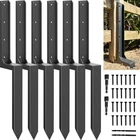 Fence Repair Kit - Quick Fix Broken/leaning 4X4/6X6 Wood Posts Support Wi New. Price: $179.70.