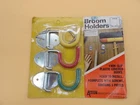 Set Of 3 Broom Holders Screw Mount Non-slip Multicolor Action Industries Nos New. Price: $12.00.