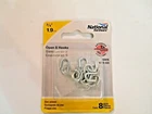National Hardware V2076 N121-533 Open Hook, 3/4", Zinc Plated, 8PCS New. Price: $8.99.