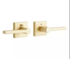 Signature Hardware Mabry Privacy Set - Lever Handles Satin Brass New. Price: $29.40.