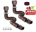 Expandable Drain Downspout Extension Pipe Gutter Flexible 21-68" Open. Price: $22.99.