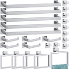 Gisafai 25 Pcs Silver Bathroom Hardware Accessories Set 23.6 Inch Towel New. Price: $192.83.