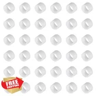 Uxcell 60PC White Silicone Rubber Bands 8MM Cable Ties Cord Wraps New. Price: $20.00.