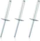60 Pcs 3/16" X 1-1/4" Large Flange Aluminum Blind Rivets Dome Head Pop New. Price: $25.87.