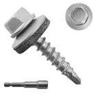 Jegonfri 300PCS #10 Galvanized Hex Head Self-drilling Metal Roofing Screws, New. Price: $34.99.