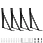 Pack 6" X 4" Heavy Duty Shelf Brackets With Screws Open Floating Shelvi... New. Price: $17.21.