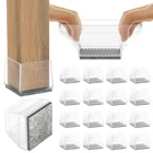 Square Chair Leg Protectors For Hardwood FLOORS,16 Pcs Silicone Felt Furnitur... New. Price: $29.92.