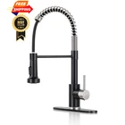 Djs Kitchen Faucets With Pull Down Sprayer Matte Black&brush Nickel New. Price: $59.98.