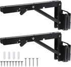 Shimeyao 2 Pcs 10 Inch Track Folding Shelf Brackets Black Heavy Duty Metal ... New. Price: $25.52.