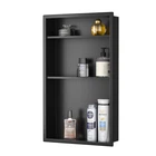 Bernkot Stainless Steel Shower Niche 24" X 14" Matte Black No Tile Needed Nic... New. Price: $182.99.