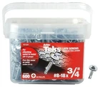 Itw Brands 21525 #8-18X3/4" Teks Phillips Head Lath SCREWS(1 Pack Of 600 Screws) New. Price: $30.65.