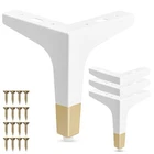 La Vane 7 Inch Metal Furniture Legs, Set Of 4 - Modern Diamond Triangle White/go New. Price: $43.16.