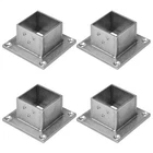 Eoere Pcs 2" Square Post Flange Base, 304 Stainless Steel Deck Rail Mount B... New. Price: $46.59.