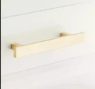 Signature Hardware 6" Covello Solid Brass Cabinet Pull - Satin Open. Price: $12.35.