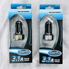 Solaray Double Usb Car Charger 3.1A 2 Pack New. Price: $11.99.