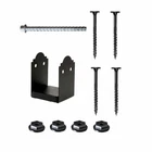 Simpson APB66R Zmax Black Powder-coated Post Base For 6X6 Rough New. Price: $56.39.