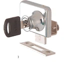 Crl LK46 Chrome Clamp-on Lock For 1/4" Double Glass Door Randomly Alike New. Price: $13.68.