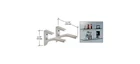 Crl Chrome Aluminum Shelf Bracket For 5/8" 3/4" Glass, 5-1/16", Pack Of 2 New. Price: $28.40.