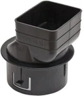 Universal Rectangular To Round Downspout Adapter - Secure And Easy Fitting New. Price: $28.99.