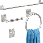 Brushed Nickel Bathroom Accessories Set, Kljkpa 4 Pieces Hardware New. Price: $42.86.
