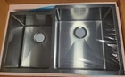 Signature Ortega 32" Undermount 60/40 Double Basin Stainless Steel Kitchen Sink New. Price: $115.00.